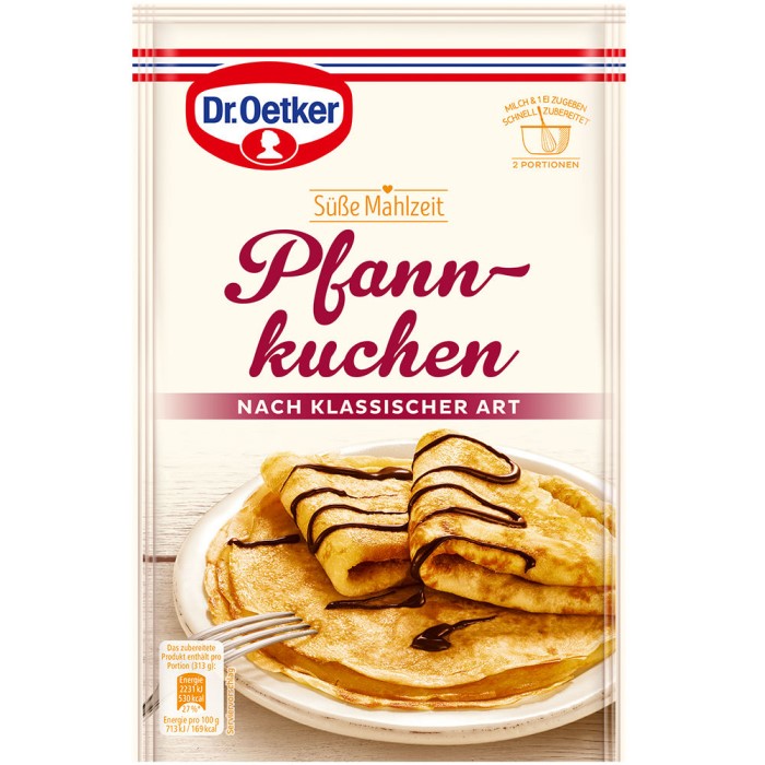 Dr. Oetker Pfannkuchen nach klassischer Art 190g