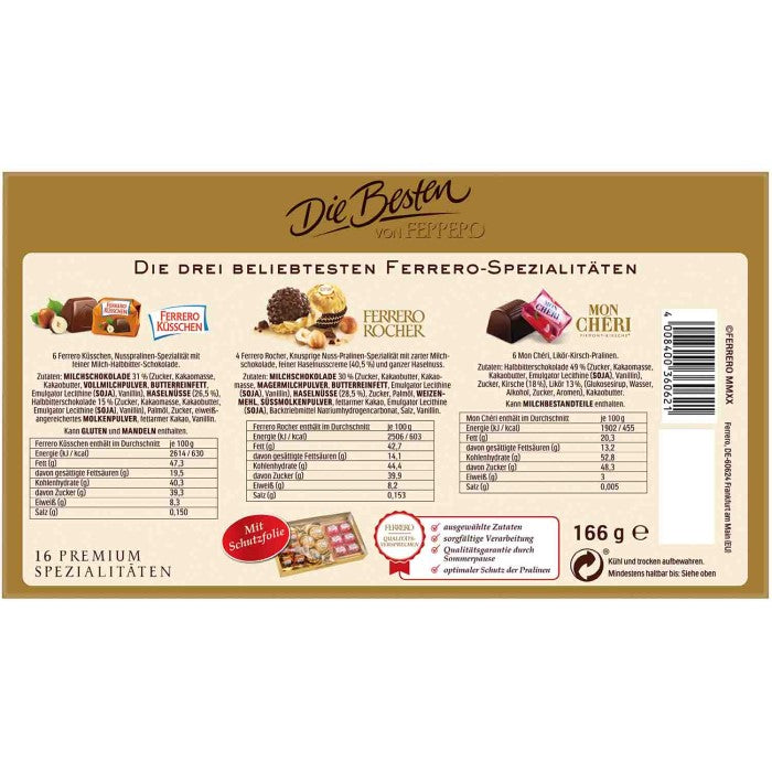 Ferrero Pralinen Mix Die Besten Classic 166g