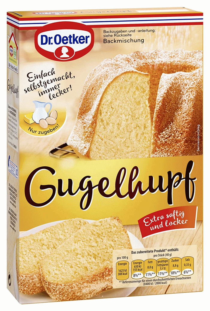 Dr. Oetker Gugelhupf Kuchen Backmischung