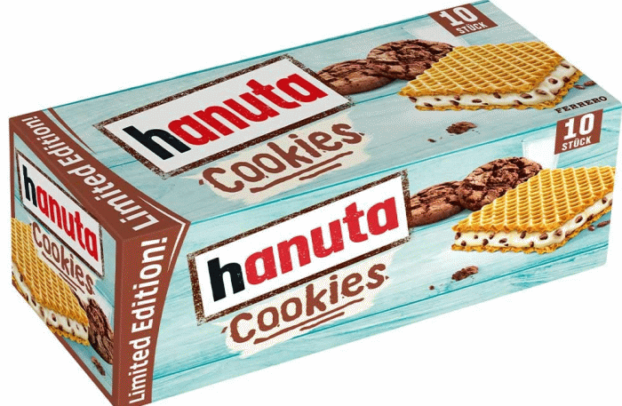 Ferrero Hanuta Cookies gaufres 10 – fra Tyskland