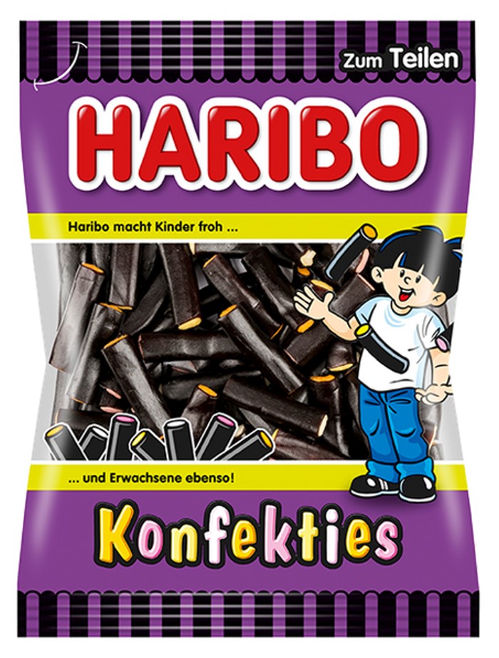 HARIBO Konfekties Lakritz-Konfekt mit Fruchtgeschmack 160g