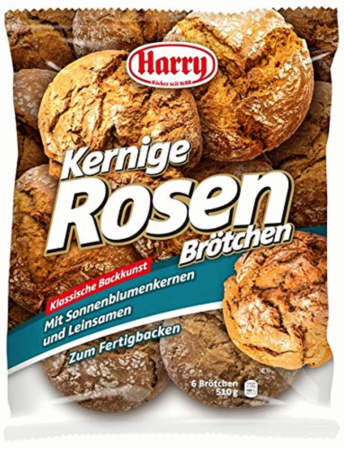 Harry Kernige Rosenbrötchen zum Fertigbacken 6 Stück