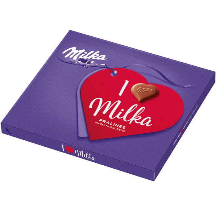 Milka I Love Milka Pralinés Haselnusscrème Pralinen 110g