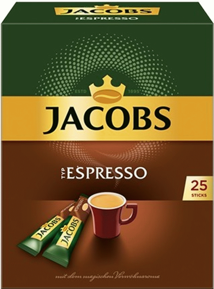 Jacobs Espresso 25 Instant Kaffee Sticks jacobs-espresso-25-instant-kaffee-sticks