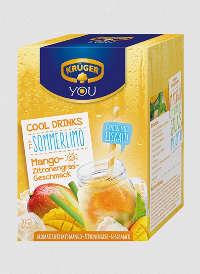 KRÜGER YOU COOL DRINKS Sommerlimonade Mango-Zitronengras