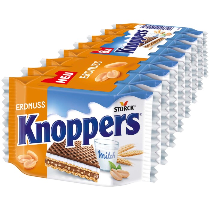 Storck Knoppers Erdnuss Waffeln 8 Stück