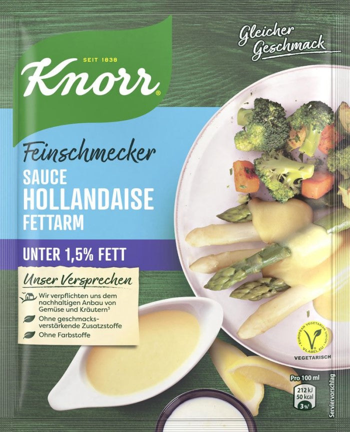 Knorr gourmet sauce hollandaise low fat