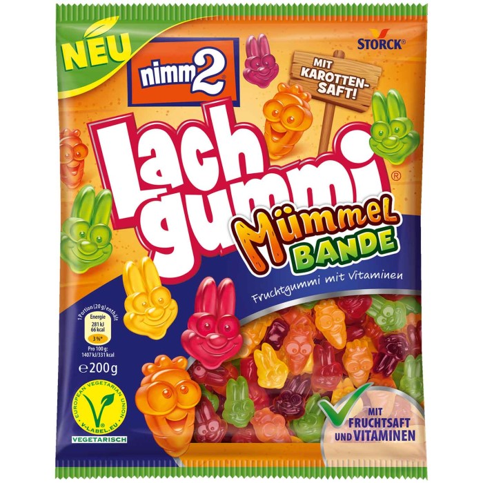 Storck nimm2 Lachgummi Mümmelbande 200g / 7.05 oz