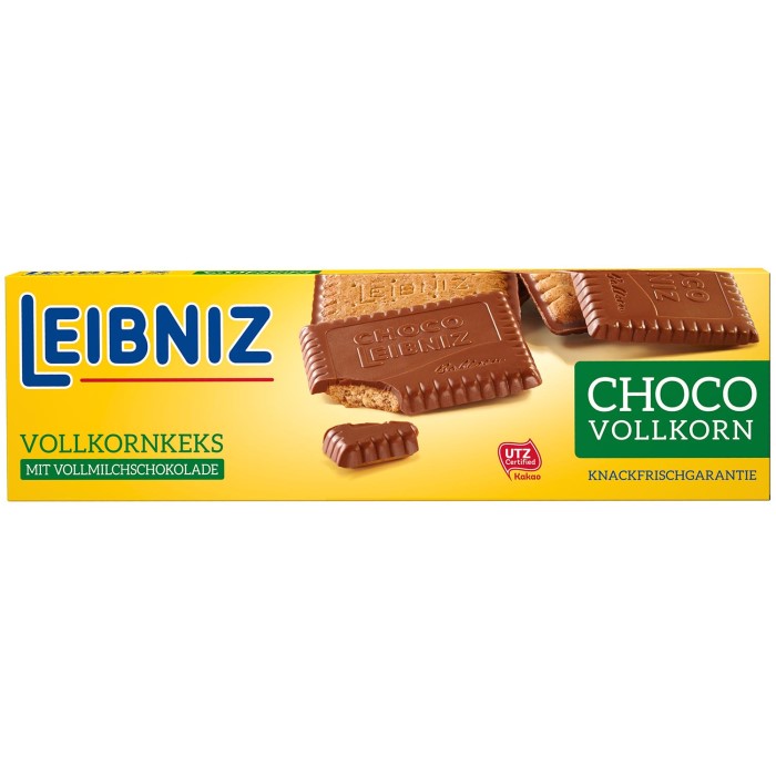 LEIBNIZ Choco Vollkorn Vollkornkeks mit Vollmilchschokolade 125g