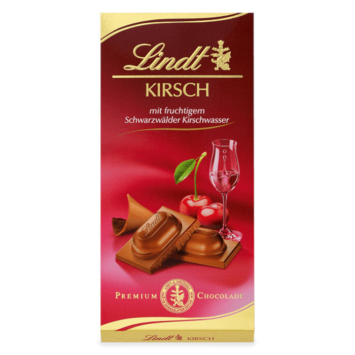 Lindt Kirsch Vollmilch Schokoladen Tafel 100g / 3.52oz