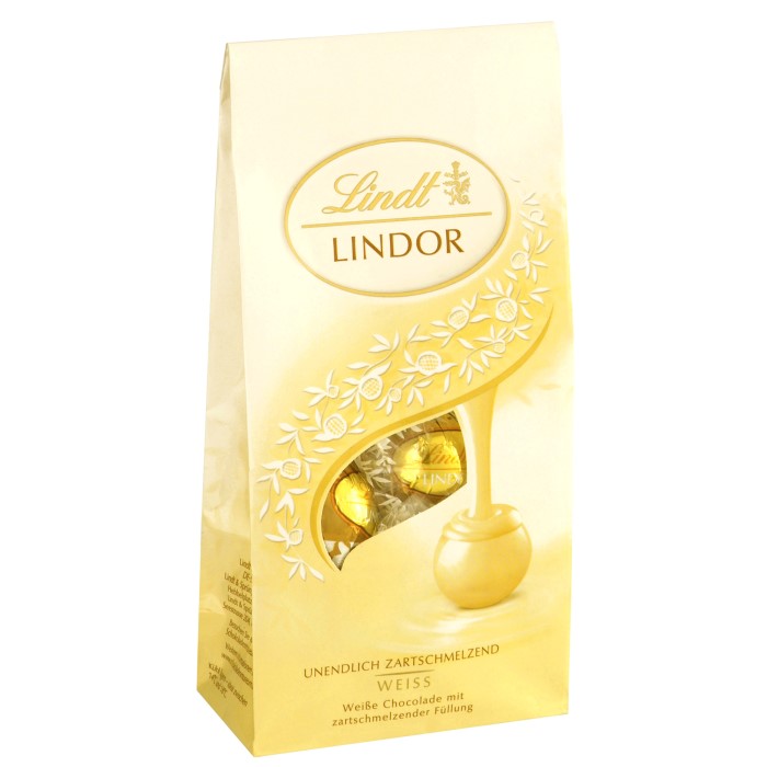 Tablette de chocolat blanc Lindt Lindor 100 g / 3,52 oz