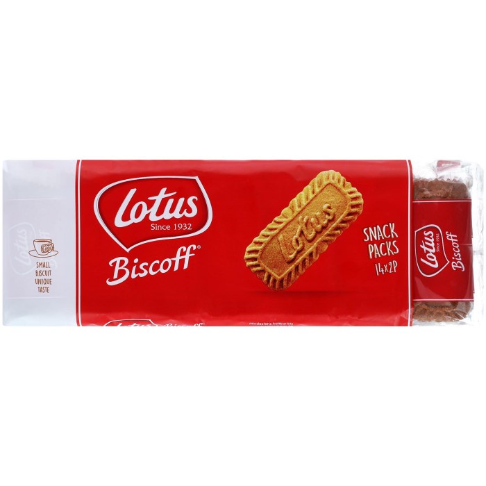 Lotus Biscoff Snack Packs 14 x 2 caramel biscuits 217g / 7.65oz
