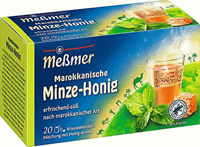 Meßmer Ländertee Marokkanische Minze Honig 20 Teebeutel