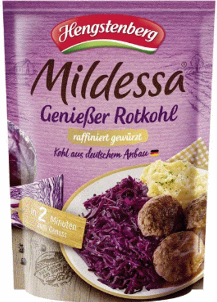 Hengstenberg Mildessa Genießer Rotkohl raffiniert gewürzt 400g