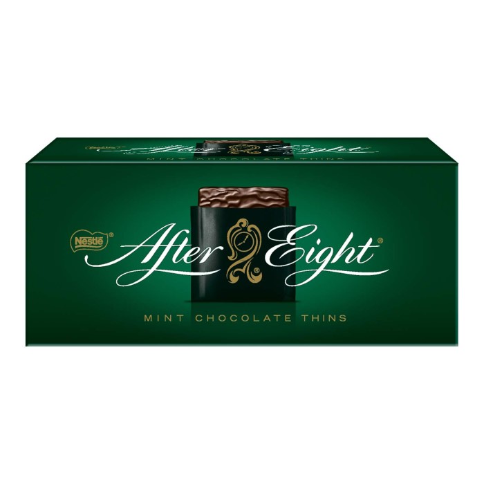 Nestlé After Eight wafer thin chocolate bars with peppermint cream filling  200g