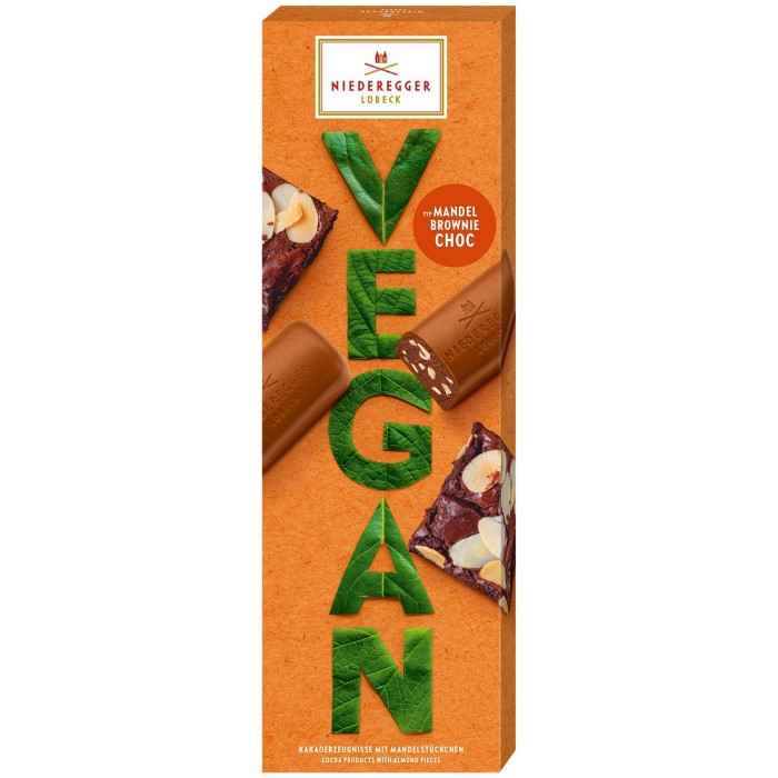 Niederegger Vegan Mandel-Brownie-Choc Schokolade 100g / 3.52oz