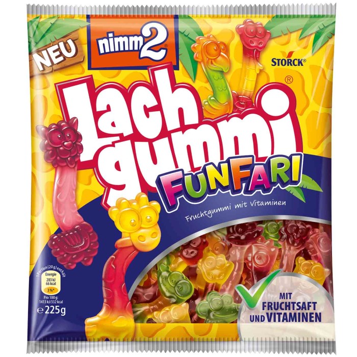 Storck nimm2 Lachgummi Funfari 225g / 7.93 oz