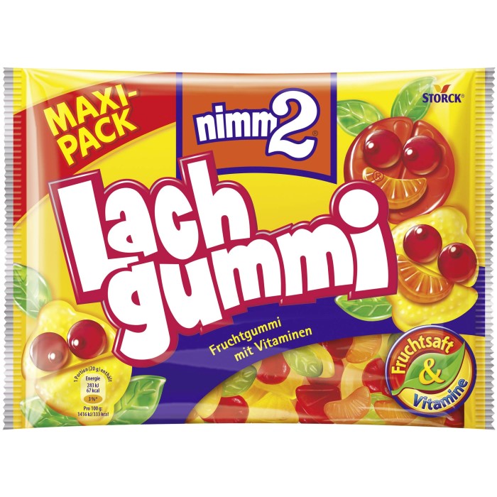 Storck nimm2 Lachgummi Original Maxi-Pack 376g / 13.26 oz