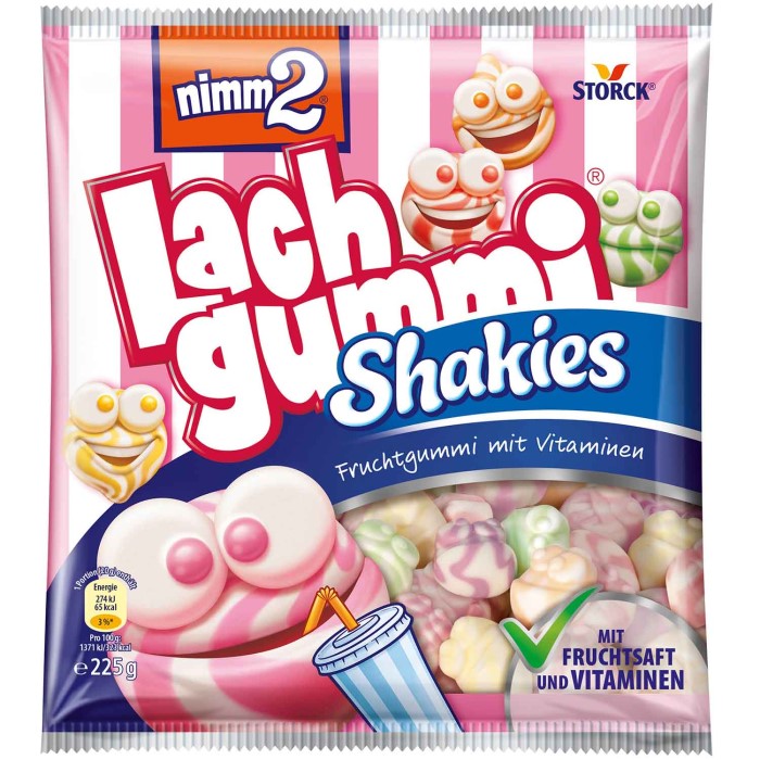Storck nimm2 Lachgummi Shakies 225g / 7.93 oz