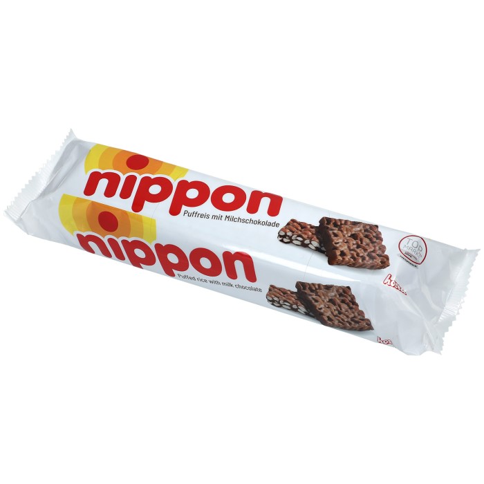 Nippon Puffreis mit Milch Schokolade 200g im 24er Pack – Knuspriger  Puffreis und Cerealien umhüllt in feinster Milchschokolade (24 x 200g) :  : Lebensmittel & Getränke