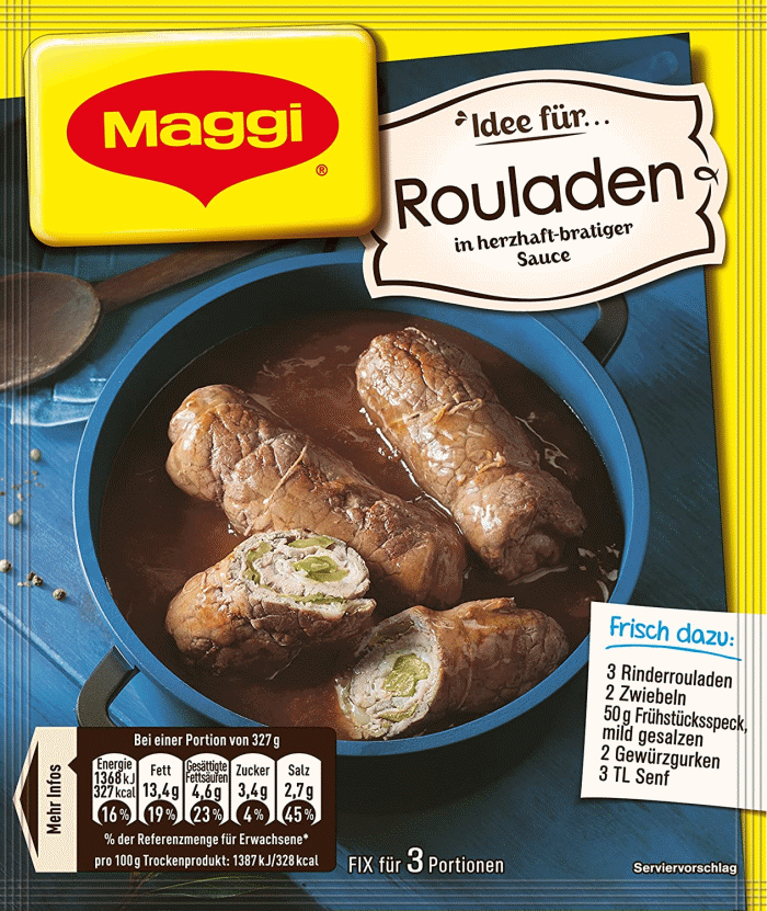 Maggi Fix für herzhafte Rouladen 33g