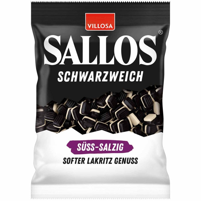 Begrænset Manners januar Sallos Sort Blød Sød Salt Lakrids slik 200 g / 7.05 oz – Brands of Germany