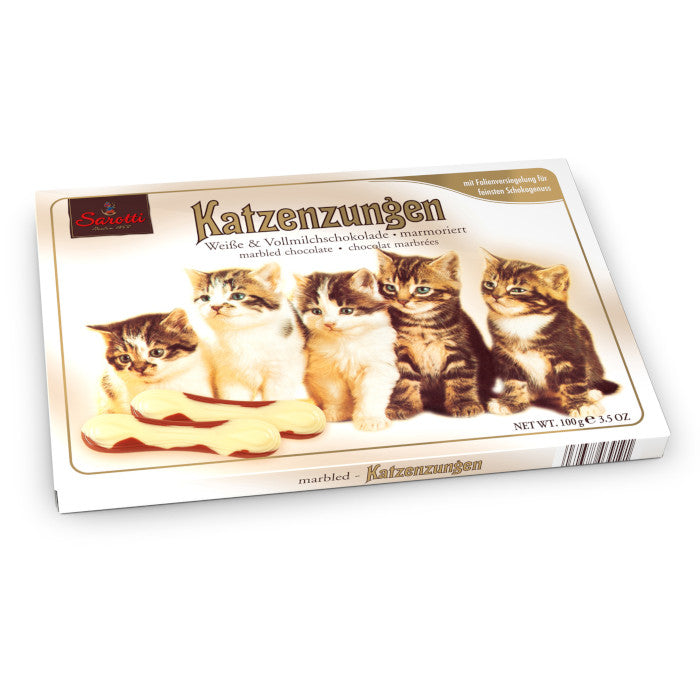 Sarotti Katzenzungen Weiße & Vollmilchschokolade 100g / 3.52oz