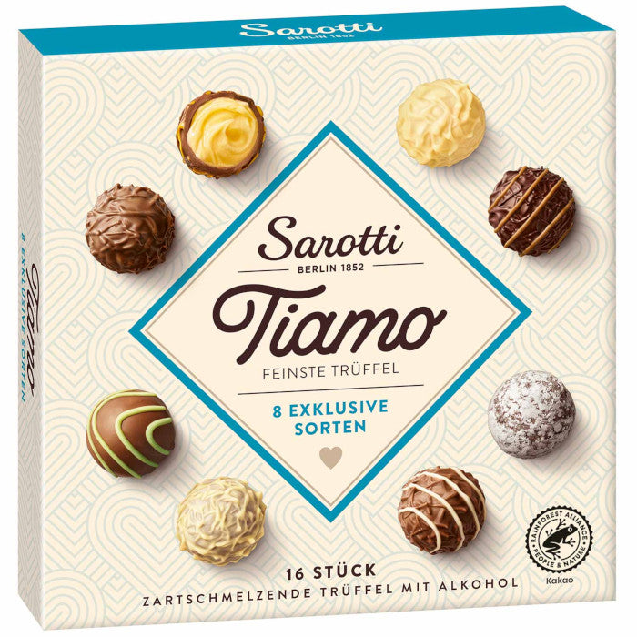 Sarotti Tiamo Feinste Trüffel mit Alkohol Pralinenmischung 200g / 7.05oz