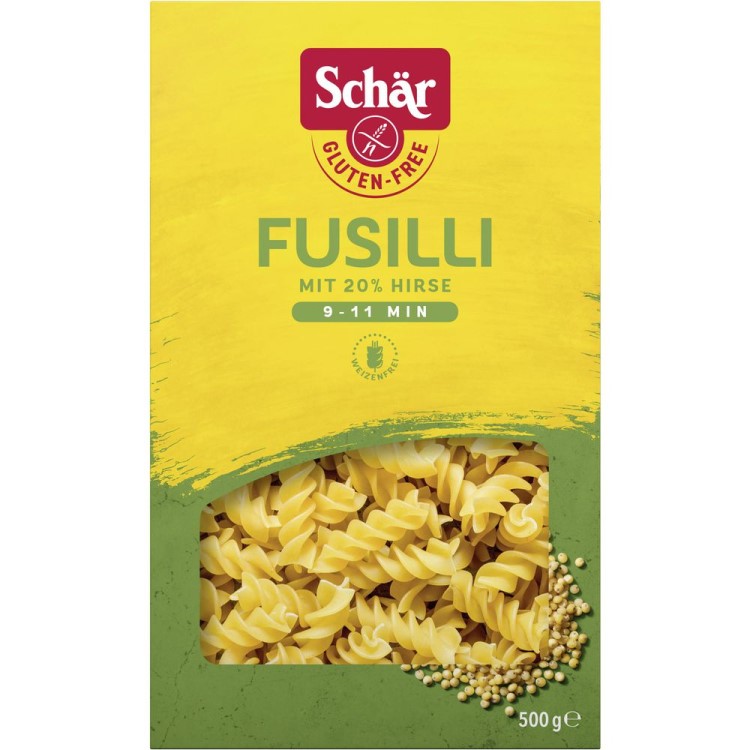 Schär Fusilli Spiralnudeln Glutenfrei Laktosefrei Vegan 500g / 17.63oz