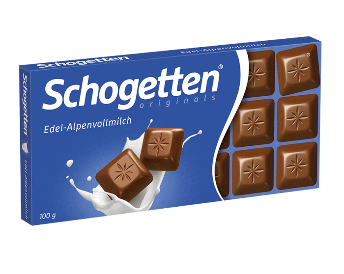 Trump Schogetten fine alpine milk chocolate 100g