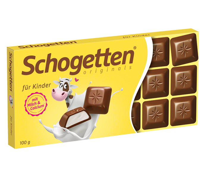 Trumpf Schogetten Schokolade für Kinder mit Milch und Calicum 100g