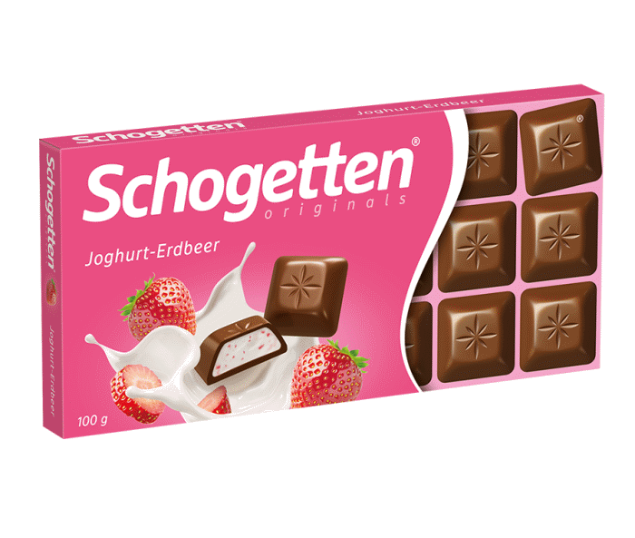 Trump Schogetten yogurt strawberry chocolate 100g