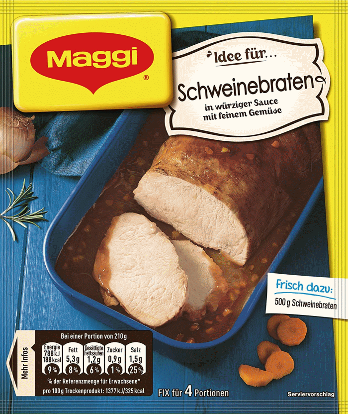 Maggi Fix für klassischen Schweinebraten 36g