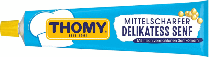 Thomy Delikatess Senf Mittelscharf 200ml / 7.05 fl.oz