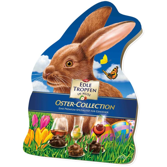 Trumpf Edle Tropfen in Nuss Oster-Collection Hase 300g / 10.58 oz