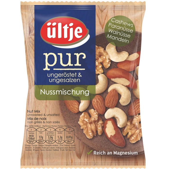 ültje Nussmischung pur ungesalzen & ungeröstet 150g / 5.29oz