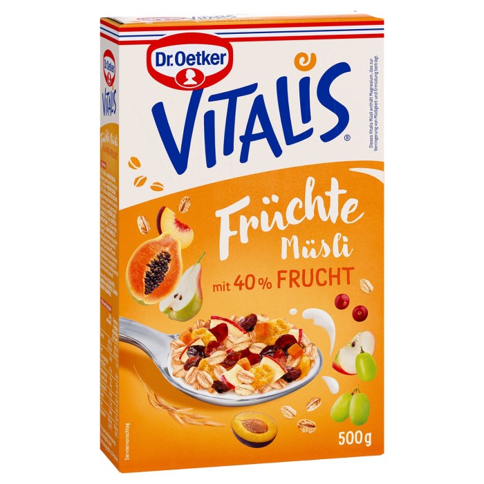 Dr. Oetker Vitalis Früchte Müsli 500g