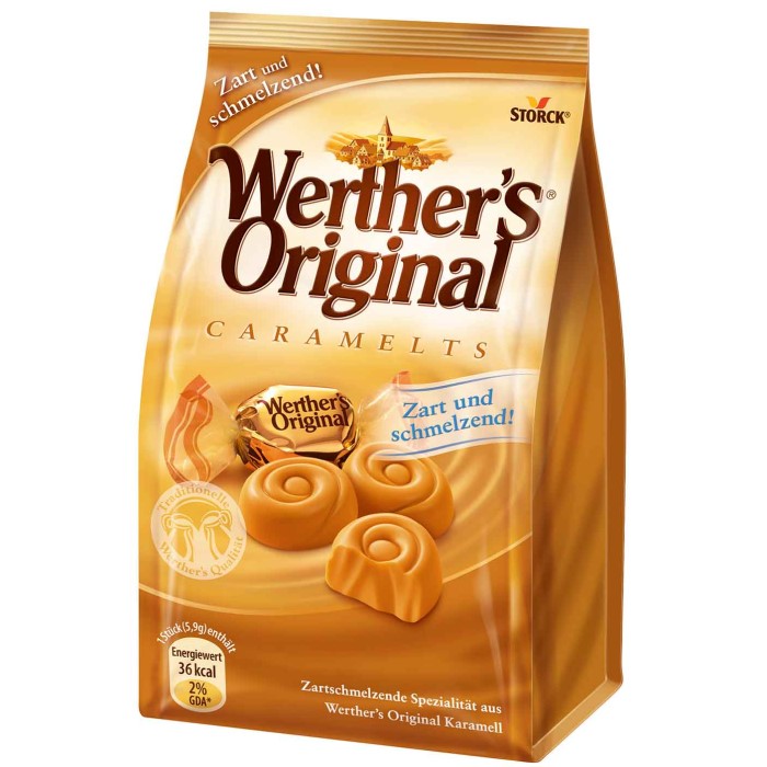 Storck Werthers Original Caramelts Karamell-Konfekt-Stücke 153g