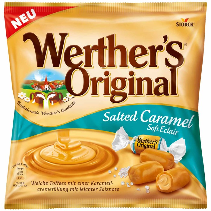 Storck Werthers Original Soft Eclair Salted Caramel Sahnetoffees 180g