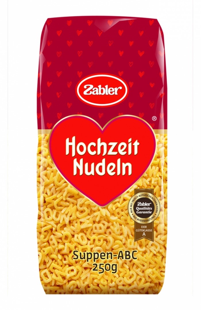 Zabler Hochzeit Nudeln Suppen ABC Buchstabennudeln 250g