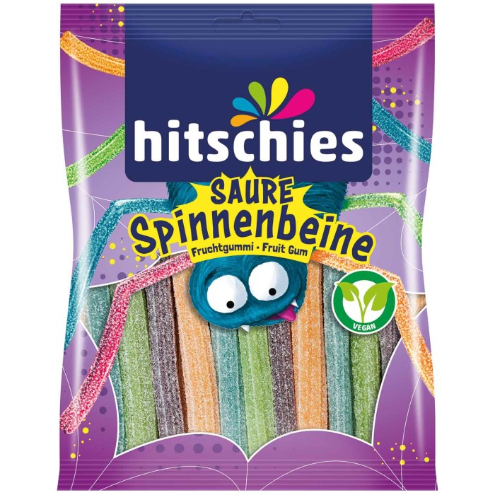 hitschies Saure Spinnenbeine Fruchtgummi Vegan 125g / 4.4 oz