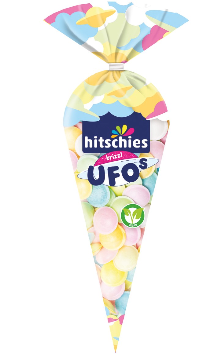 hitschies brizzl Ufos Oblaten mit saurer Brausepulver-Füllung 75g