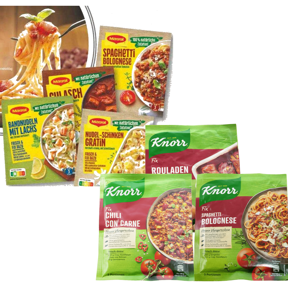 NEU Mengenrabatte auf alle Knorr & Maggi Fix Produkte