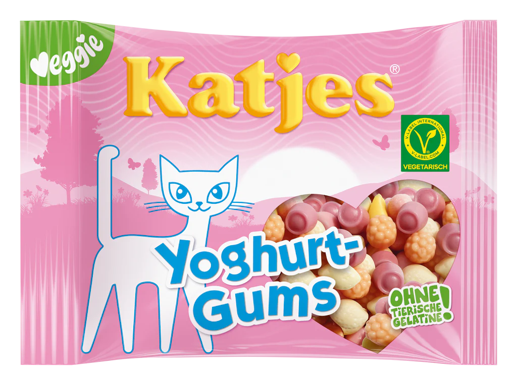 Katjes Yoghurt Gums gommes aux fruits végétariennes 175g