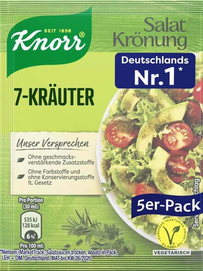 Knorr Salatkrönung Paquete de las 14 variedades en un solo paquete