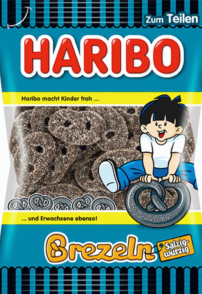 Pacote de alcaçuz Haribo 8 sacos diferentes