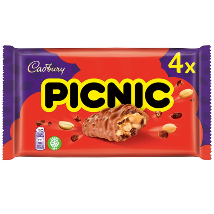 Cadbury Picnic Schoko-Riegel 4 Stück