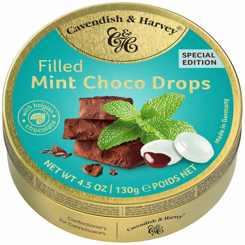 Cavendish & Harvey Bonbons Menthe Chocolat Fourrés 130g / 4.59oz