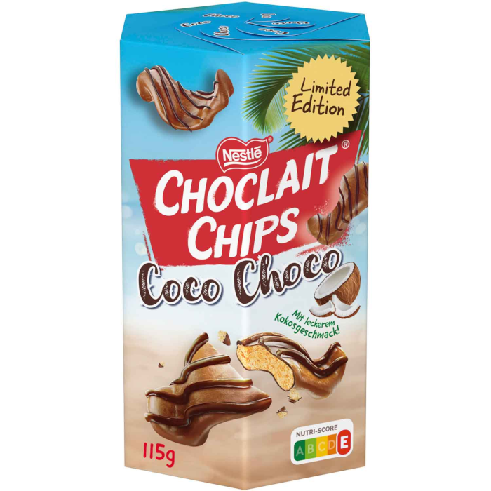 Nestlé Choclait Chips Coco Choco Edição Limitada 115g / 4.05oz