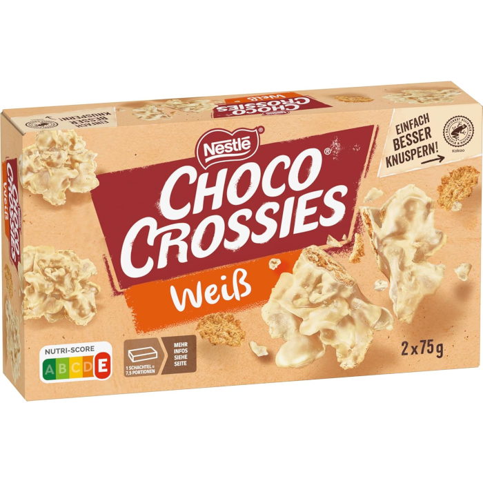 Nestlé Choco Crossies White 2 x 75g